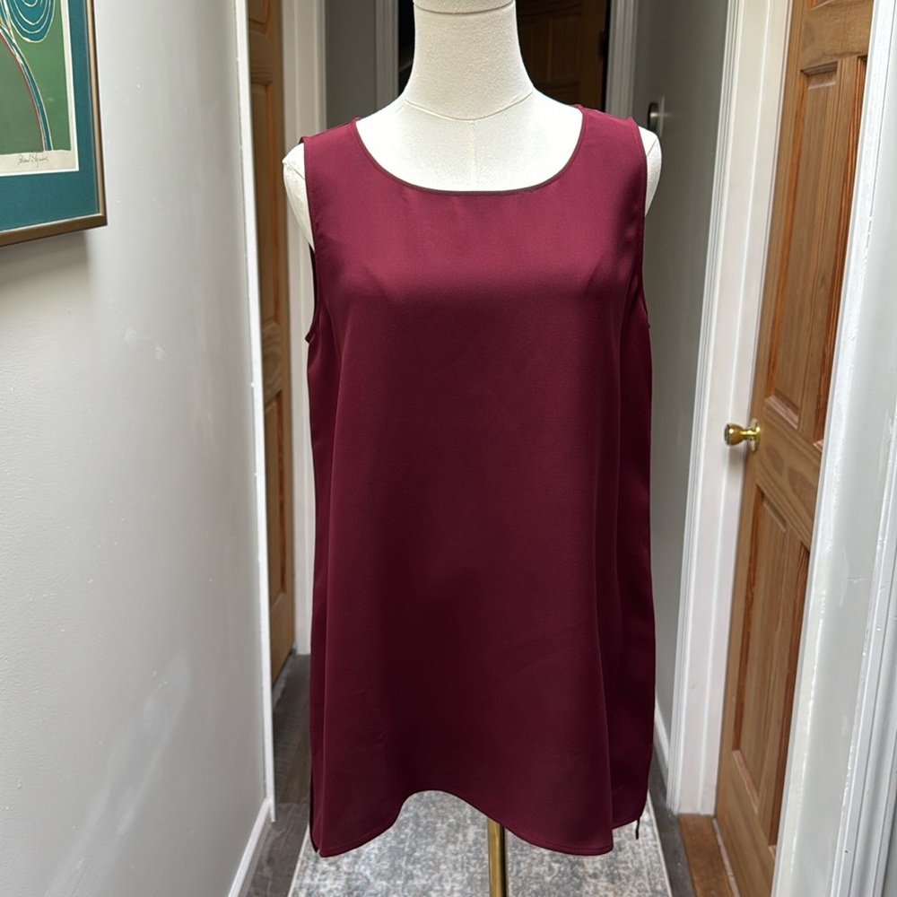 Lafayette 148 sleeveless tunic in Vino